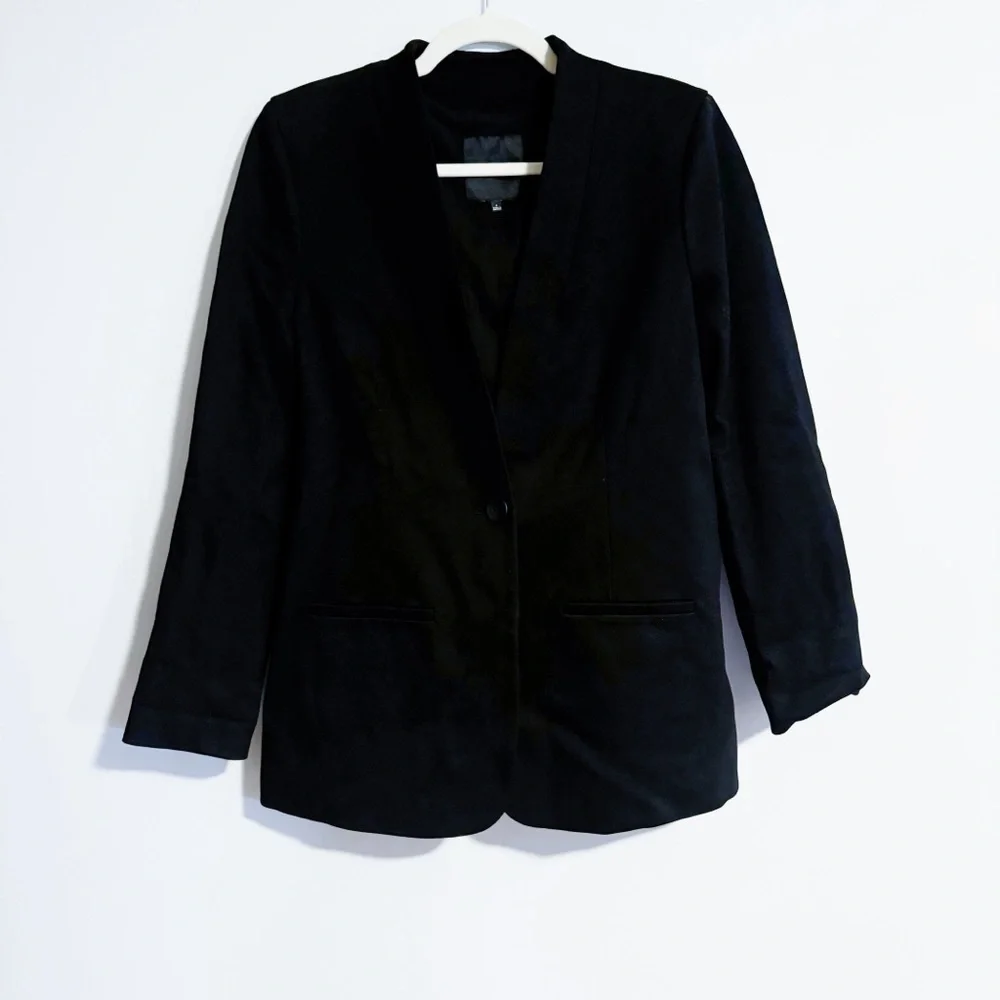 Madewell - Black Collarless Blazer